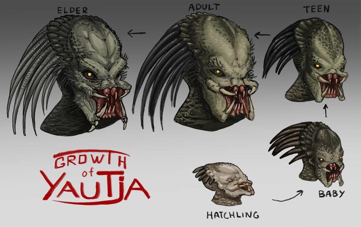 www ELDER ADULT TEEN GROWTH of YAUTJA HATCHLING BABY