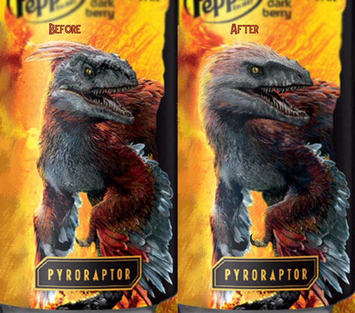 BEFORE berry AFTER dark berry PYRORAPTOR PYRORAPTOR
