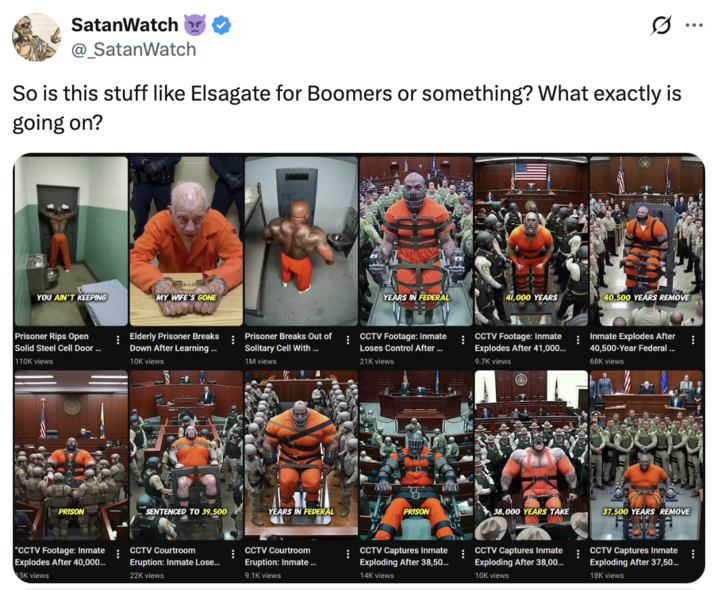 A "quote-tweet":https://knowyourmeme.com/memes/quote-retweets-qrts about an "AI Video":https://knowyourmeme.com/memes/cultures/ai-video of a convicted criminal being sentenced to 6,700 years.