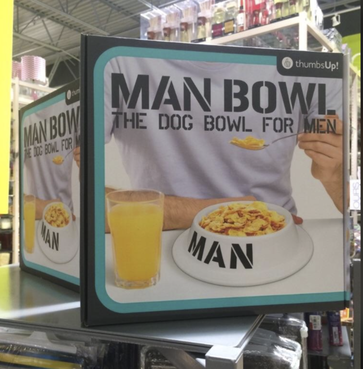thum MAN BOW THE DOG BOWL FOR thumbs Up! MAN BOWL THE DOG BOWL FOR MEN MAN MAN