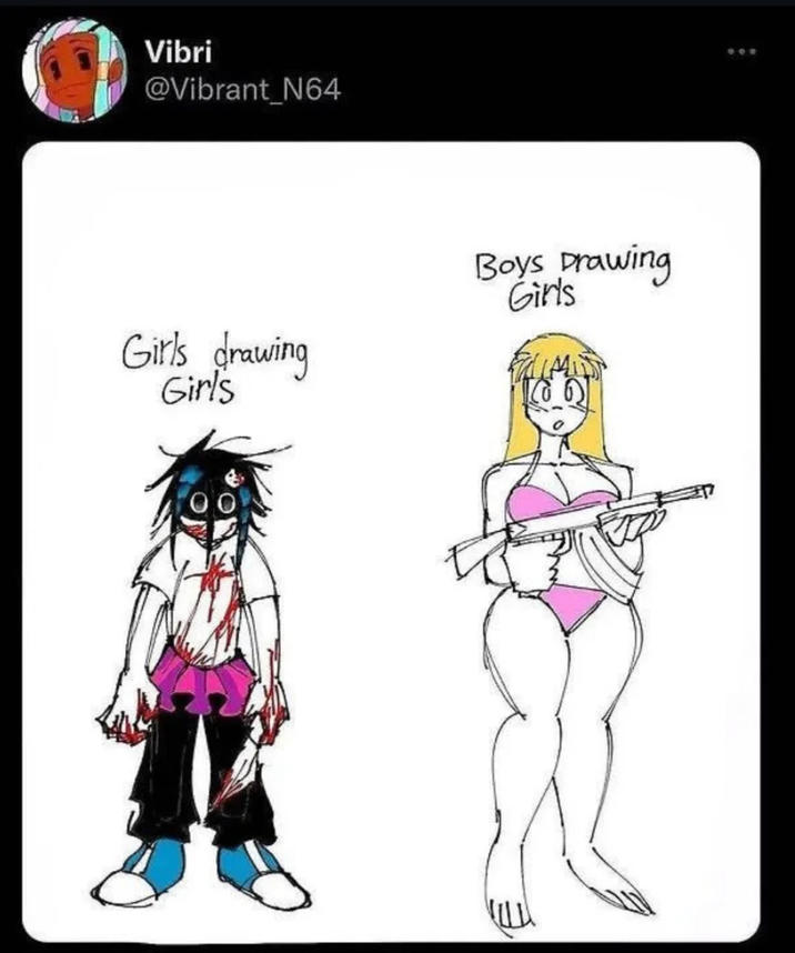 Vibri @Vibrant N64 Girls drawing Girls Boys Drawing Girls