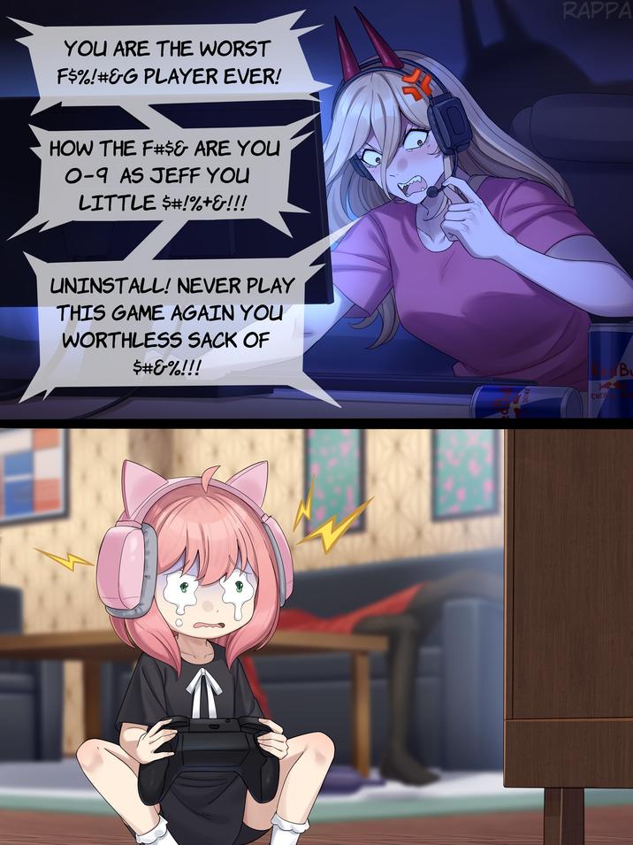 YOU ARE THE WORST F$%!#&G PLAYER EVER! HOW THE F#$& ARE YOU 0-9 AS JEFF YOU LITTLE $#!%+&!!! UNINSTALL! NEVER PLAY THIS GAME AGAIN YOU WORTHLESS SACK OF $#&%!!! D RAPPA ENER B