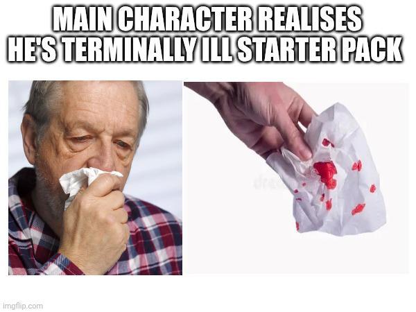 MAIN CHARACTER REALISES HE'S TERMINALLY ILL STARTER PACK Imgflip.com