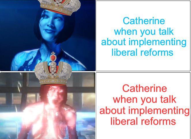 Catherine when you talk about implementing liberal reforms Catherine when you talk about implementing liberal reforms