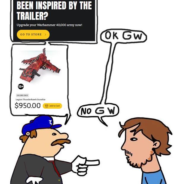 BEEN INSPIRED BY THE TRAILER? Upgrade your Warhammer 40,000 army now! GO TO STORE 15+ ONLINE ONLY Legion Thunderhawk Gunship $950.00 Add to Cart OK GW NO GW