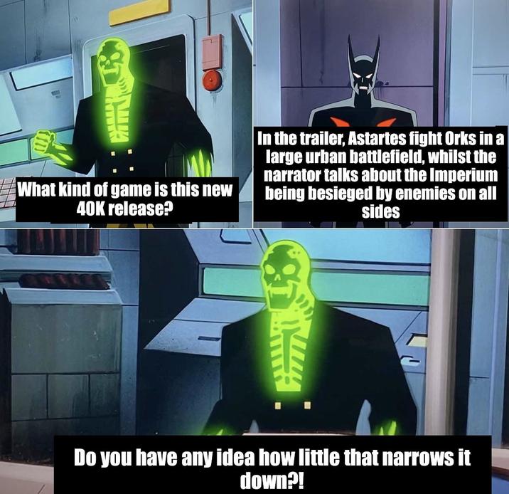 What kind of game is this new 40K release? In the trailer, Astartes fight Orks in a large urban battlefield, whilst the narrator talks about the Imperium being besieged by enemies on all sides Do you have any idea how little that narrows it down?!