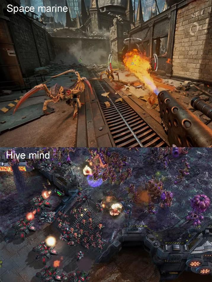 Space marine Hive mind ISTE