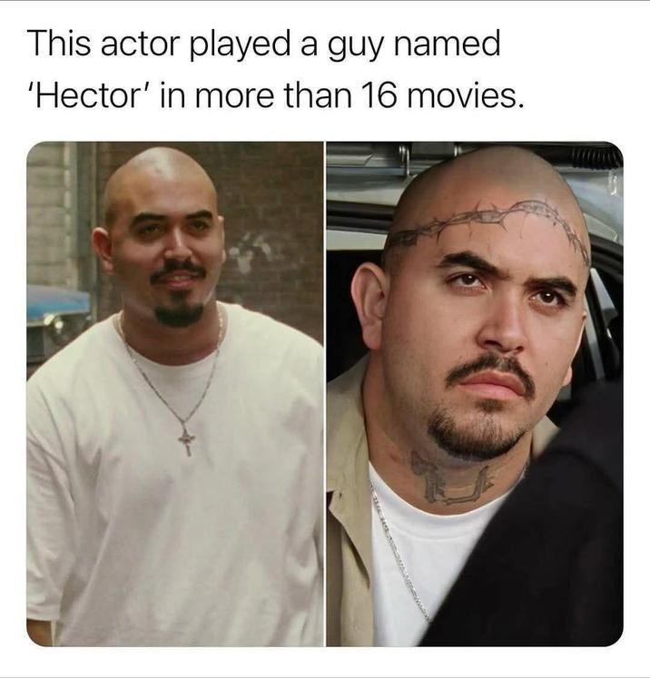 This actor played a guy named 'Hector' in more than 16 movies.