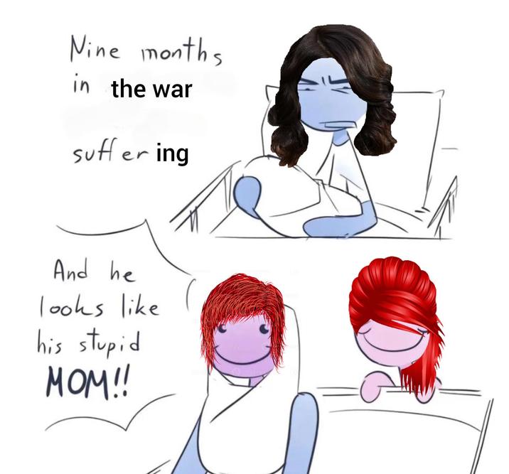 Nine months in the war suffering And he looks like his stupid MOM!! Neteezy 19 Vee