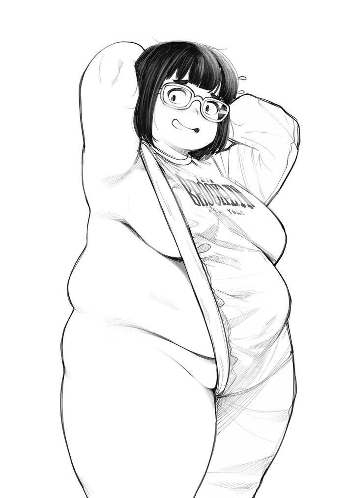 A chubby girl by cloudxmoe_x. She is wearing the Brooklyn sweater.