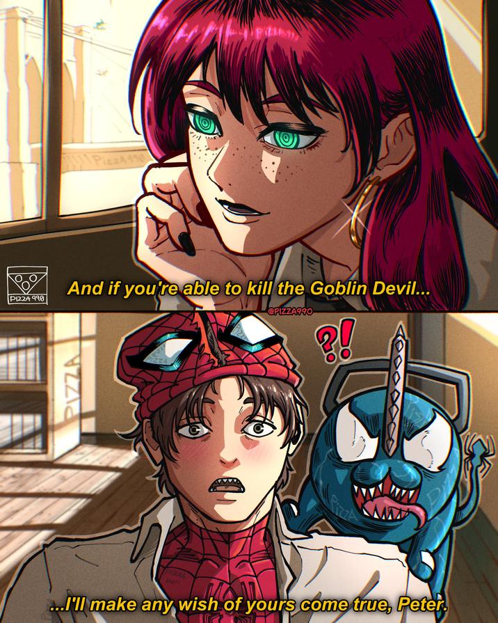 PIZZA 990 אב PizzA490 Pizza And if you're able to kill the Goblin Devil... @PIZZA990 PIZZA PIZZA PIZZA Pizza Plzz4 Mert ...I'll make any wish of yours come true, Peter.