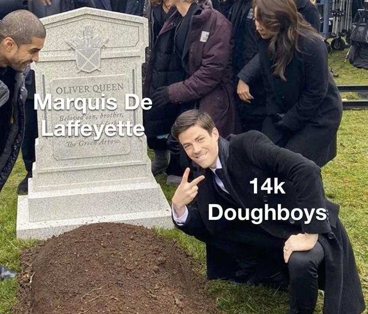OLIVER QUEEN Marquis De Beloved son, brother, Laffeyette The Green Arrow 14k Doughboys