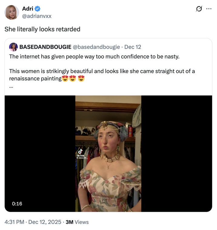 A "tweet":https://knowyourmeme.com/memes/sites/twitter-x about "TikToker":https://knowyourmeme.com/memes/sites/tiktok Alana O'Brien, also known as Alana.28 or the Renaissance Girl.