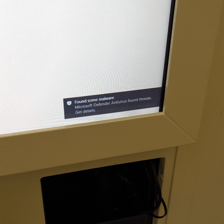 Found some malware Microsoft Defender Antivirus found threats. Get details.