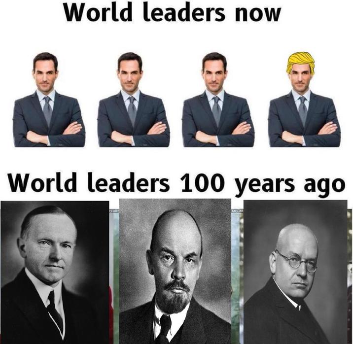World leaders now World leaders 100 years ago PLARP MPLAR