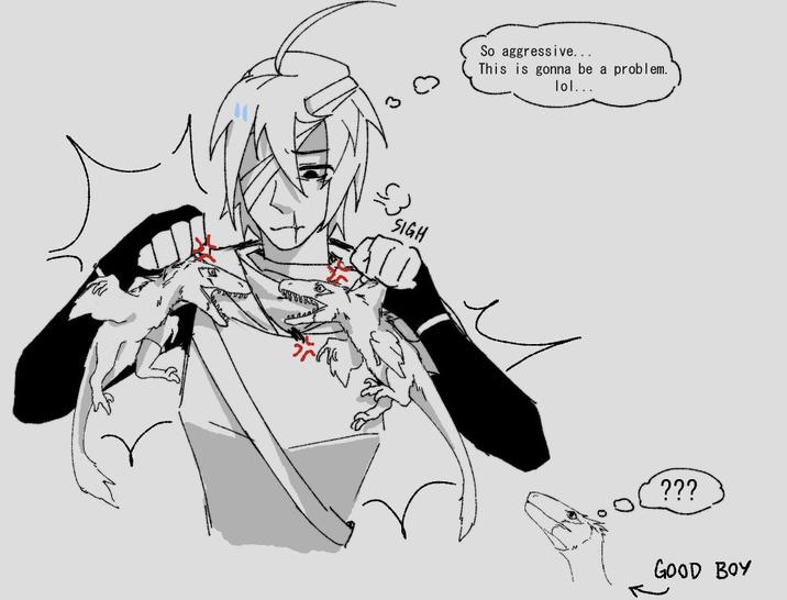SIGH So aggressive... This is gonna be a problem. lol... ??? GOOD BOY