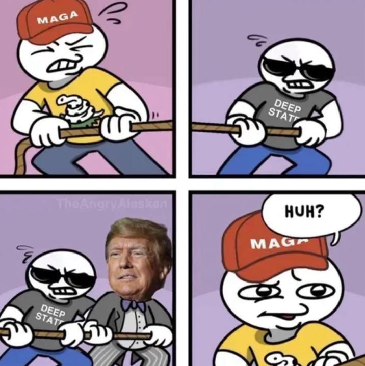 MAGA The Angry Alaskan DEEP STATE DEEP STAT HUH? MAGA