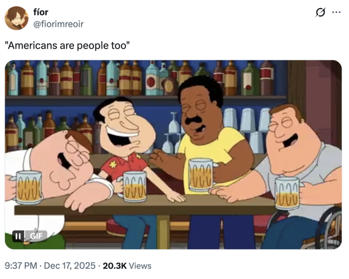 A "tweet":https://knowyourmeme.com/memes/sites/twitter-x using the "Goyim Are People Too" "catchphrase":https://knowyourmeme.com/memes/cultures/catchphrases.