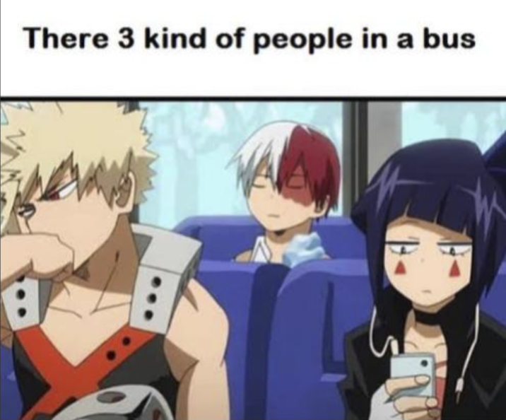 There 3 kind of people in a bus
