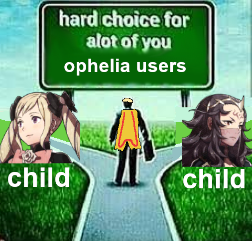 hard choice for alot of you ophelia users child child