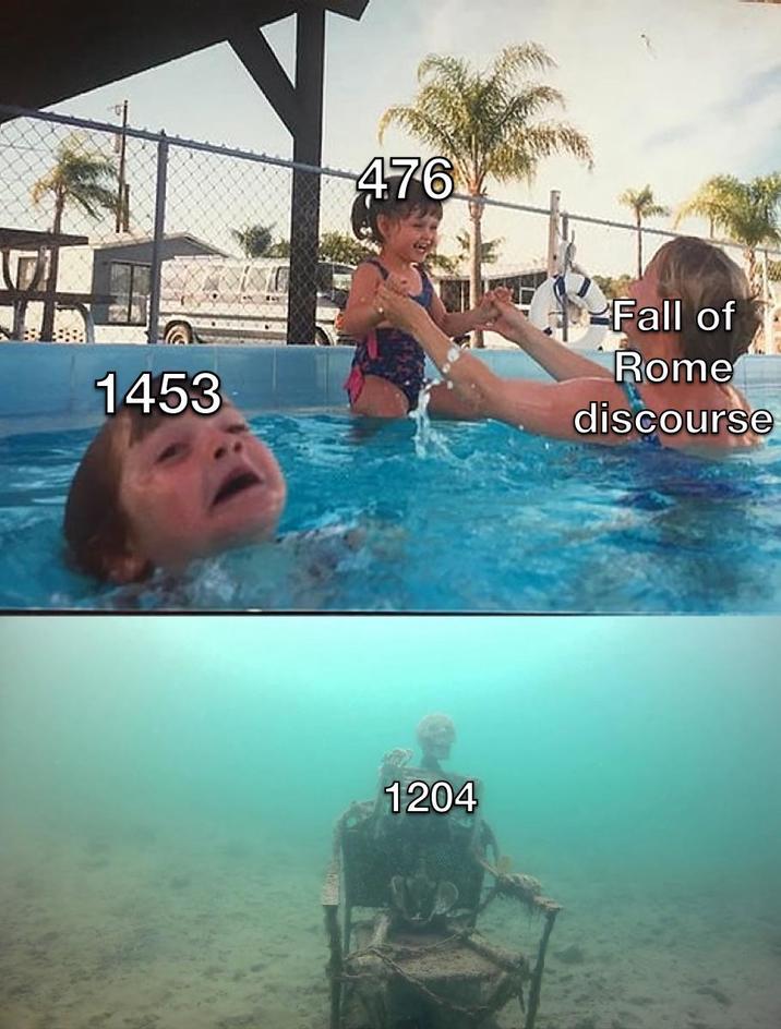 1453 476 1204 Fall of Rome discourse