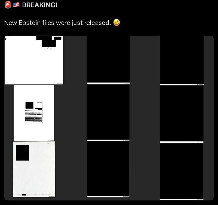 BREAKING! New Epstein files were just released.