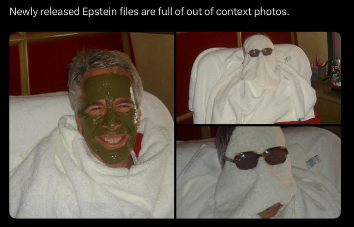 Newly released Epstein files are full of out of context photos.