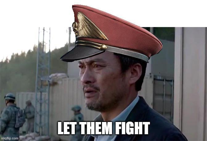 LET THEM FIGHT imgflip.com
