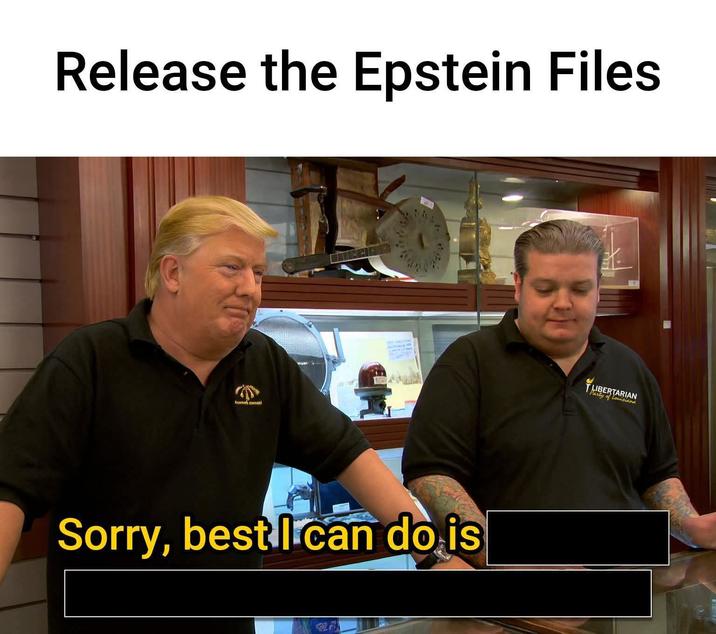 Release the Epstein Files મળતી છતા Sorry, best I can do is LIBERTARIAN Party of Louisiana
