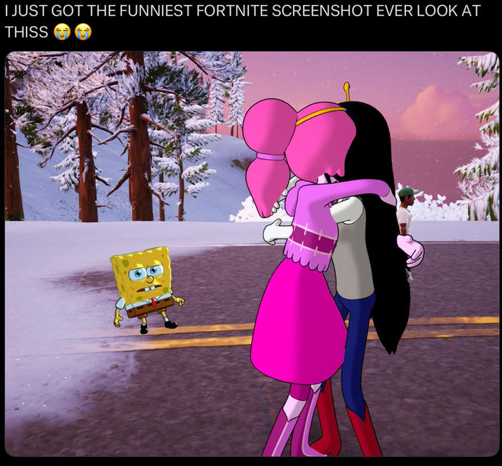 I JUST GOT THE FUNNIEST FORTNITE SCREENSHOT EVER LOOK AT THISS