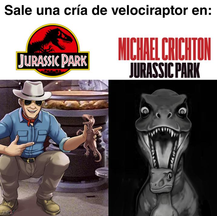 Sale una cría de velociraptor en: J.R JURASSIC PARK MICHAEL CRICHTON JURASSIC PARK