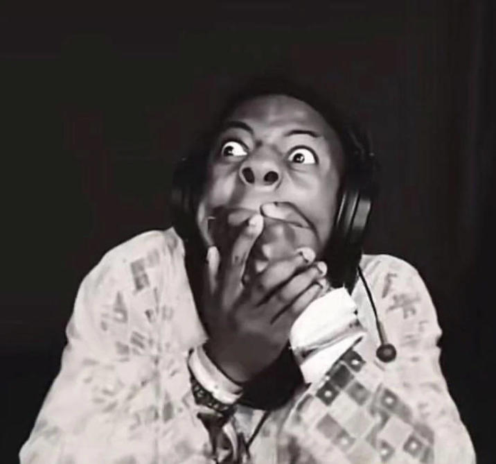 An image of "IShowSpeed":https://knowyourmeme.com/memes/people/ishowspeed looking terrified with his hands covering his mouth and his eyes bulging, which was used in "TikTok":https://knowyourmeme.com/memes/sites/tiktok comment sections, predominantly in "Degloving":https://knowyourmeme.com/memes/gloving-vs-degloving "memes":https://knowyourmeme.com/memes/memes.