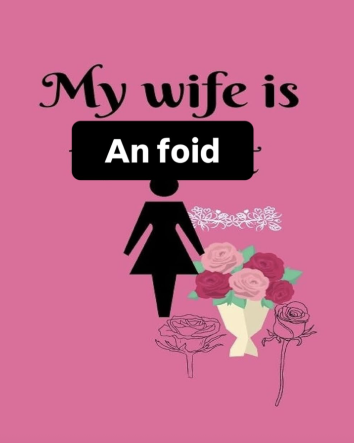 A "recaption":https://knowyourmeme.com/memes/recaption meme "ironically":https://knowyourmeme.com/memes/ironic-memes using the internet "slang":https://knowyourmeme.com/memes/internet-slang term "foid":https://knowyourmeme.com/memes/foid-slang.
