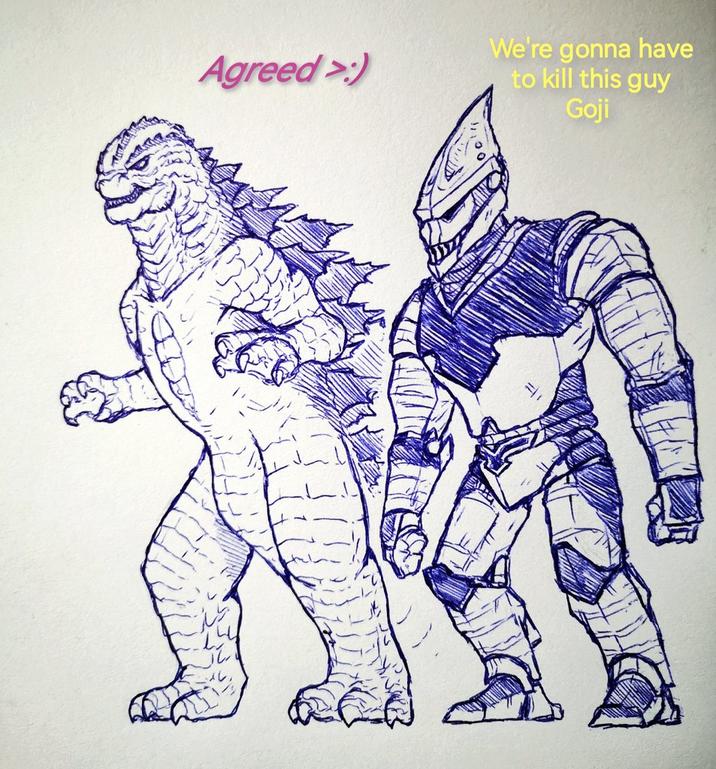 Agreed>:) We're gonna have to kill this guy Goji