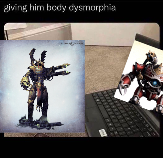 giving him body dysmorphia