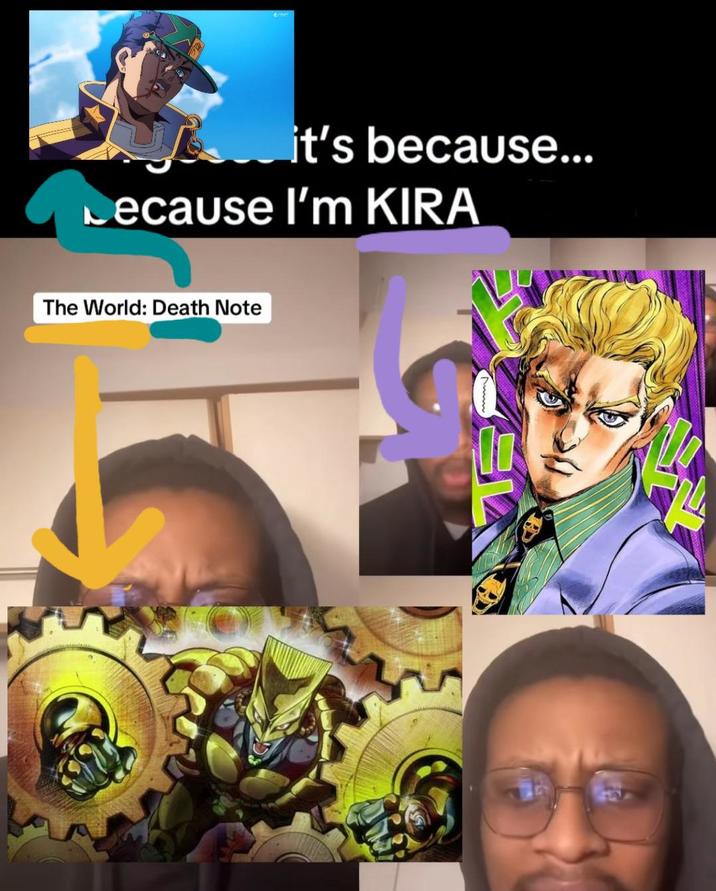 it's because... Decause I'm KIRA The World: Death Note