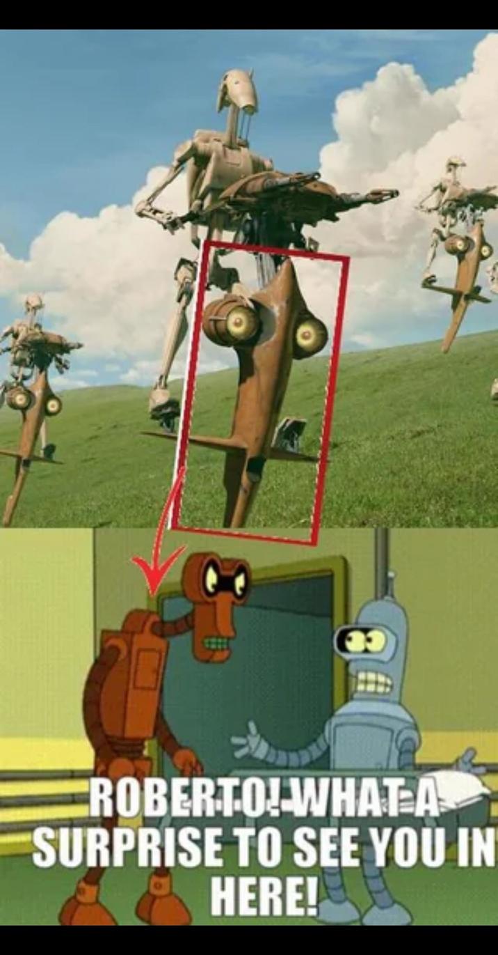 ROBERTO! WHAT A SURPRISE TO SEE YOU IN HERE!