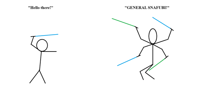 "Hello there!" та "GENERAL SNAFUBI!"
