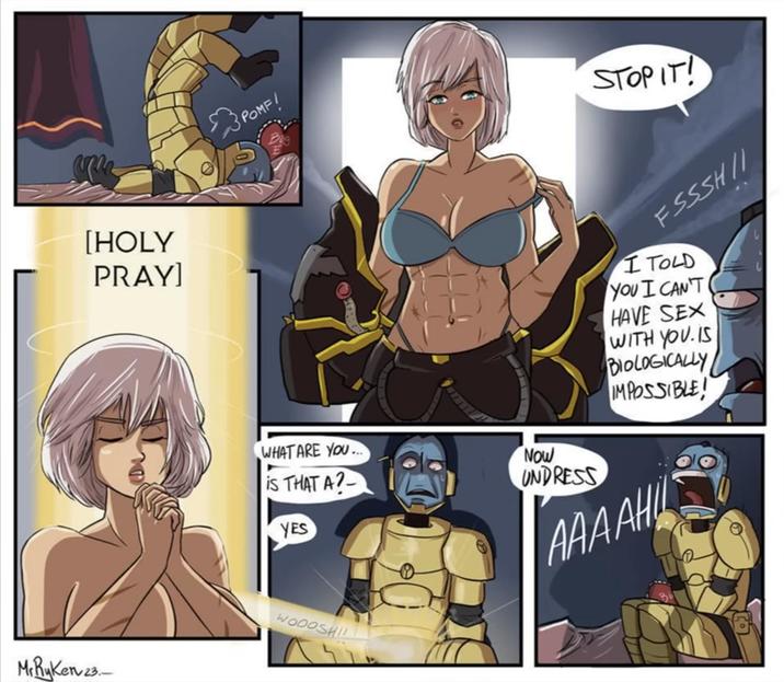 MrRyken 23. [HOLY PRAY] Зроме! STOP IT! FSSSHII I TOLD YOU I CAN'T HAVE SEX WITH YOU.IS BIOLOGICALLY IMPOSSIBLE! WHAT ARE YOU... is THAT A? YES Now UNDRESS AAAAHIL WOODSHI