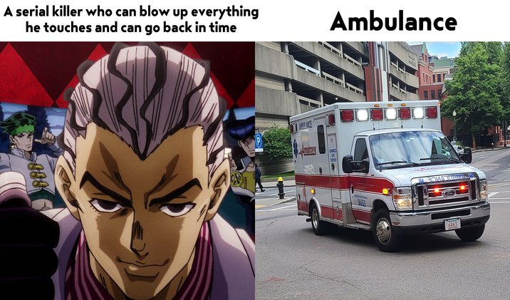 A serial killer who can blow up everything he touches and can go back in time Ambulance P AMBULANCE P17 Amstrong SAVELS *ЗОНА ЛЯМА 20 vad 6463