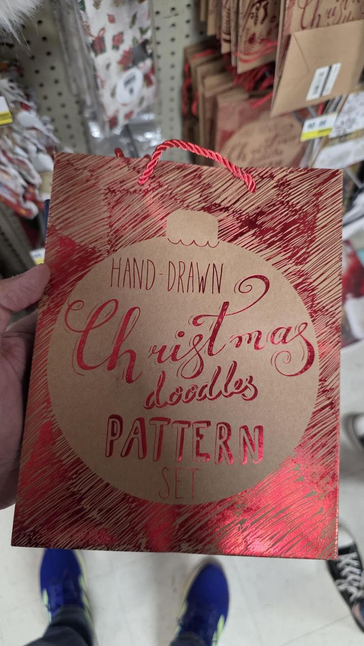 Ch HAND-DRAWN Christmas doodles PATTER AT SET K