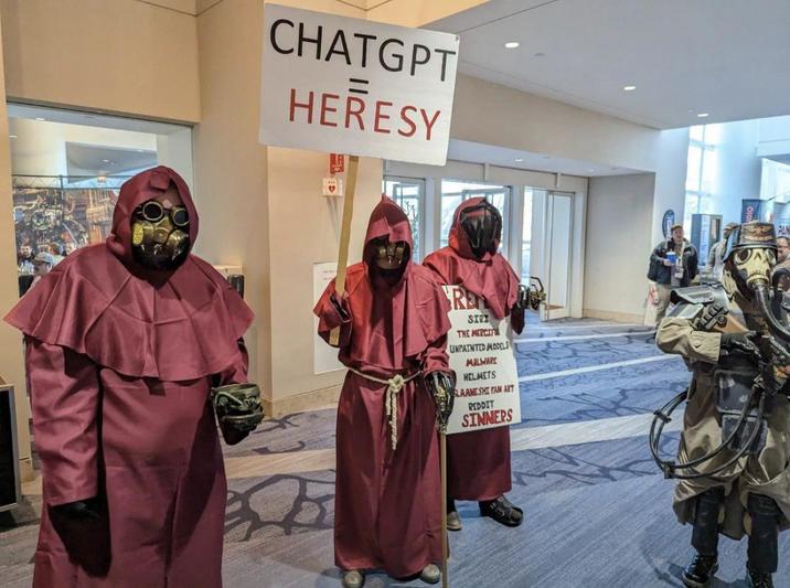 CHATGPT HERESY RE SIP THE MERCIF UNPAINTED MODELS MALWARE HELMETS SLAAMESHI FAN ART REDDIT SINNERS