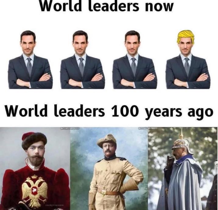 World leaders now World leaders 100 years ago CHOLIYAH TEMPLARMILLED TEMPLARPEED