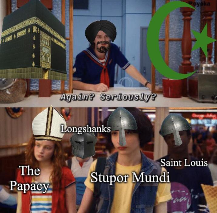 Again? Seriously? Longshanks Poyeka Saint Louis The Papacy Stupor Mundi