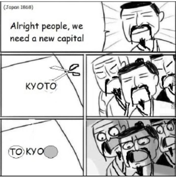 (Japan 1868) Alright people, we need a new capital KYOTO OP TO KYO