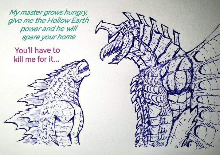 My master grows hungry, give me the Hollow Earth power and he will spare your home You'll have to kill me for it...