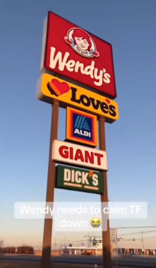 Wendy's Love's ALDI GIANT D---'S Wendy needs to calm TF down