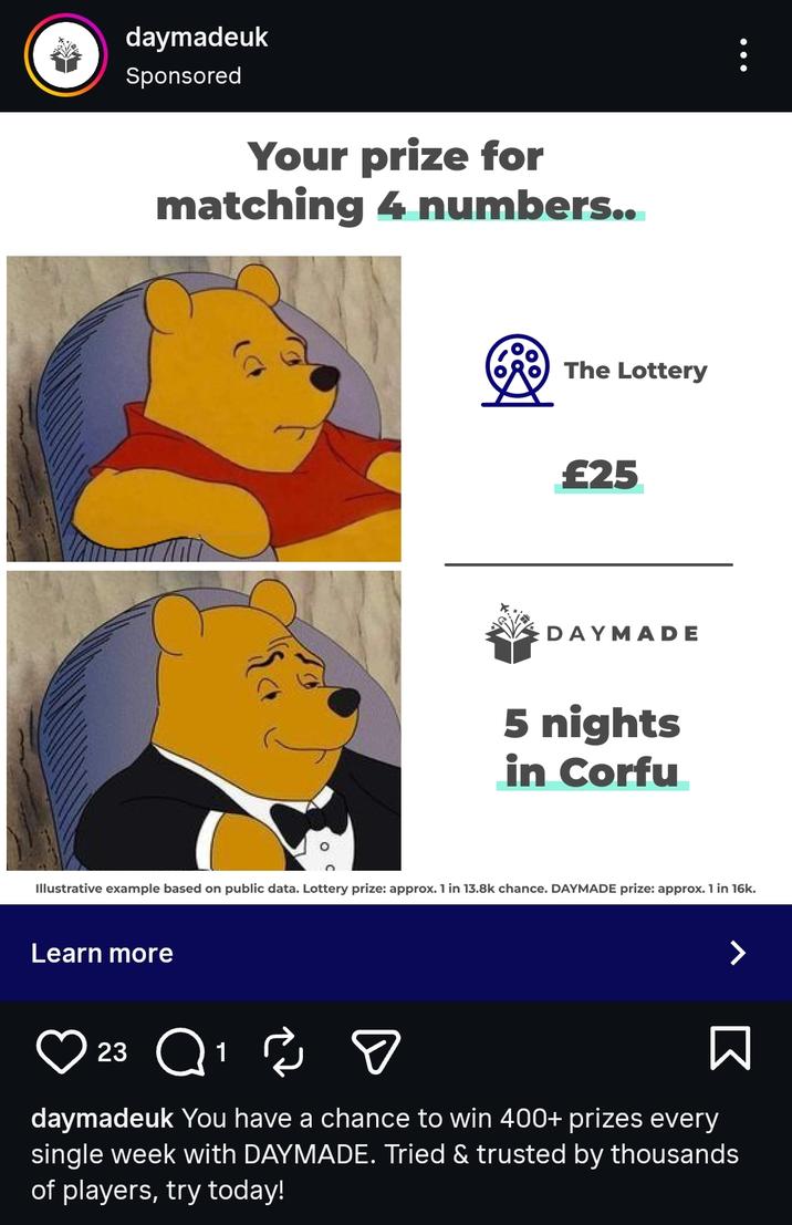 Seen on Instagram? YouTube? One of those. I forget now.