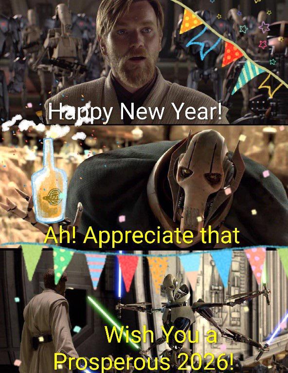 Happy New Year! Ah! Appreciate that Wish Youla Prosperous 2026!