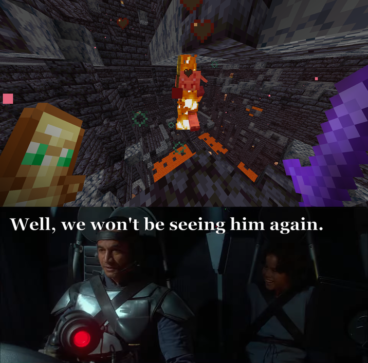 Well, we won't be seeing him again.